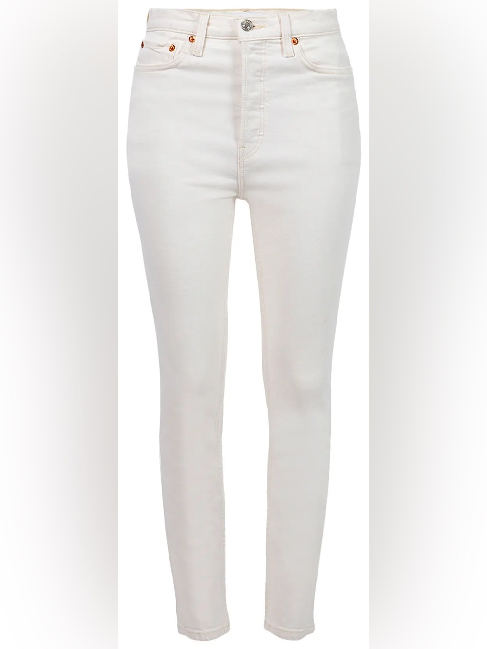 RE/DONE 90s High Rise Ankle Crop in Vintage White Size 25